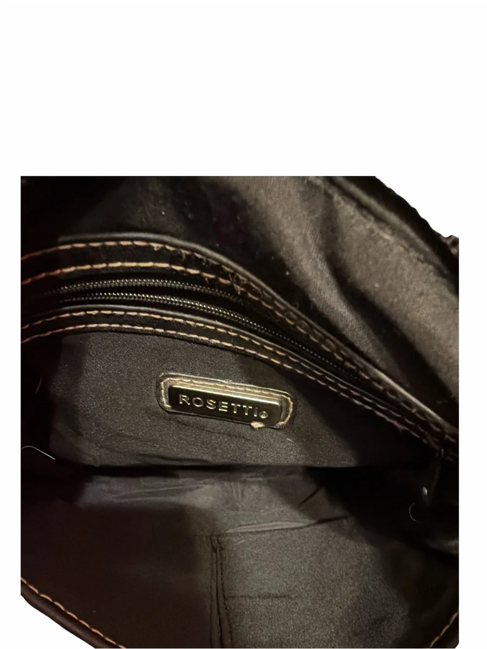 Rosetti Bronze Brown Leather Crossbody Bag